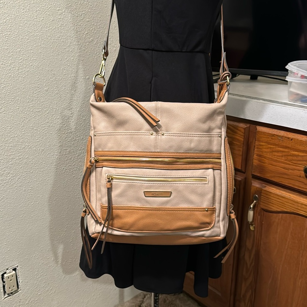 Rossetti tan and brown purse